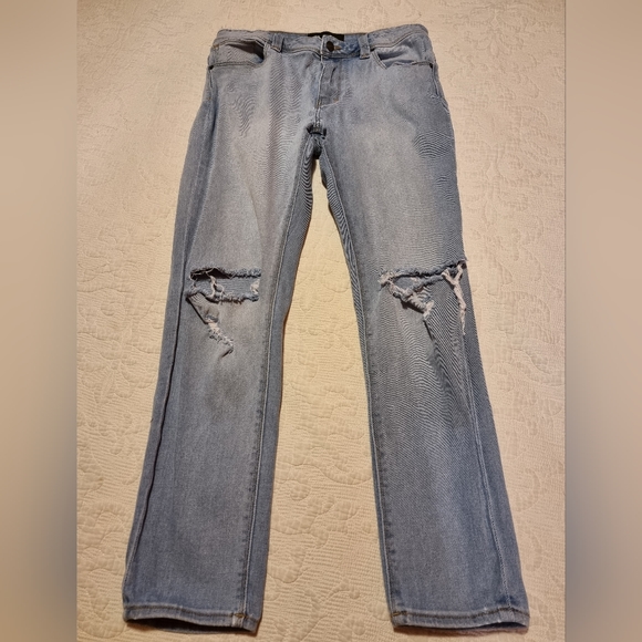 Abrand Jeans ripped knee dropped skinny 32 - Picture 3 of 13